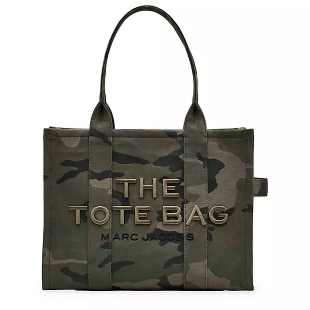 Marc Jacobs THE CAMO JACQUARD LARGE TOTE BAG